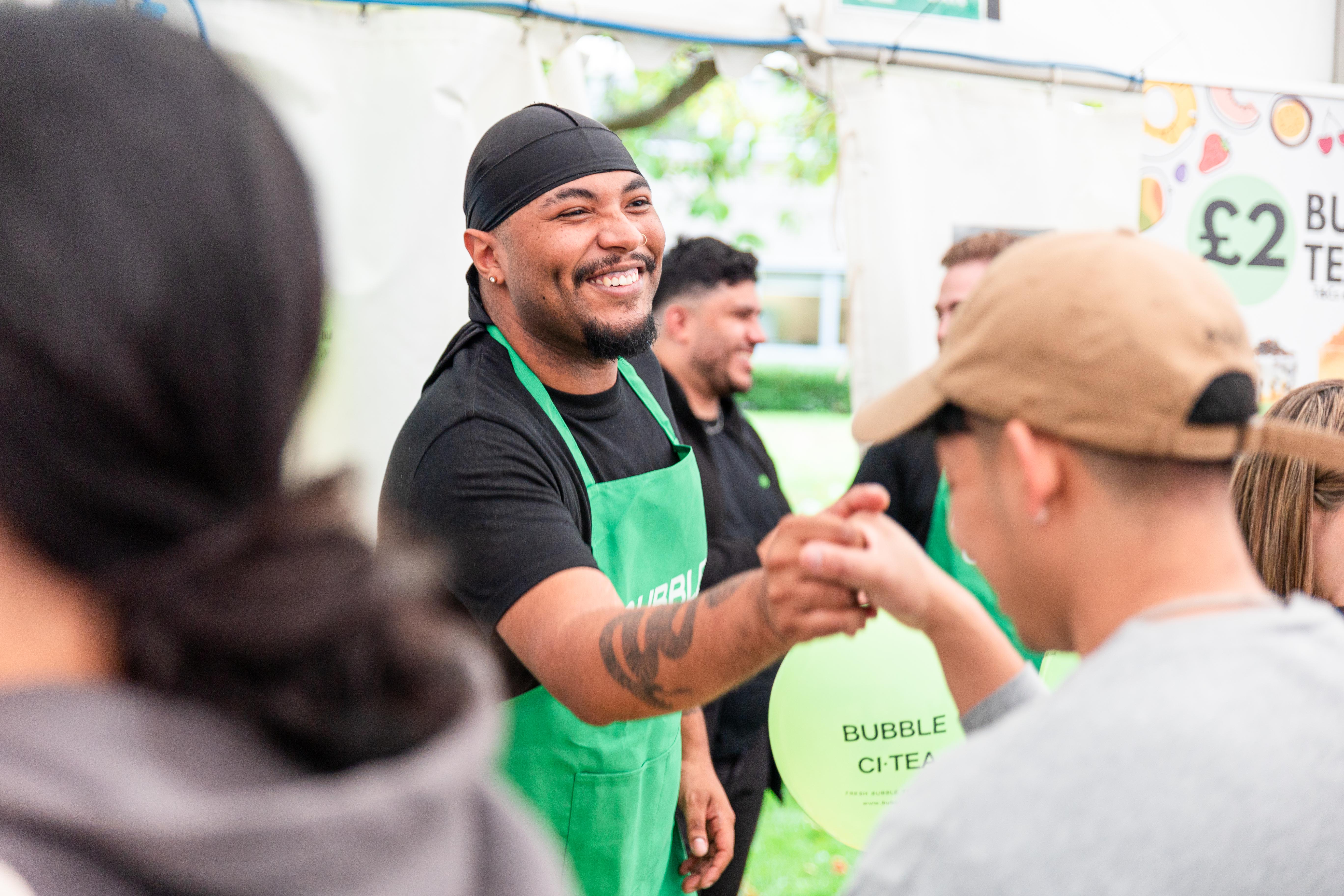 Franchise hero background